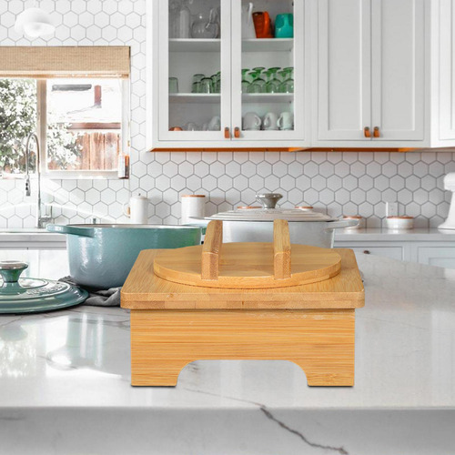 Tapete De Mesa De Madera, Soporte Para Ollas De Piedra De