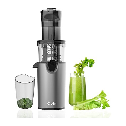 Compact Slow Masticating Juicer Machines 3inch Large Fe...