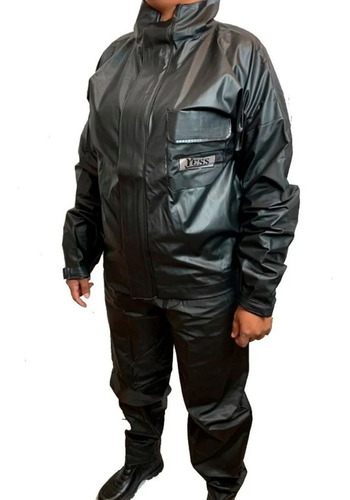 Imagem 2 de 5 de Capa De Chuva Em Pvc Impermeável Moto Motoqueiro
