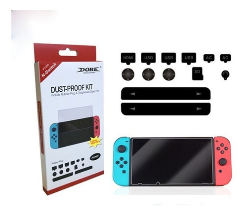 Kit Guarda Conectores + Mica Dobe Nintendo Switch - Prophone