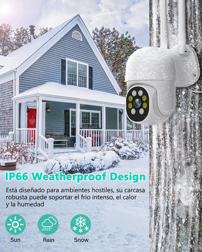 Camara De Seguridad Ip Wifi Robotizada 360° Para Exteriores