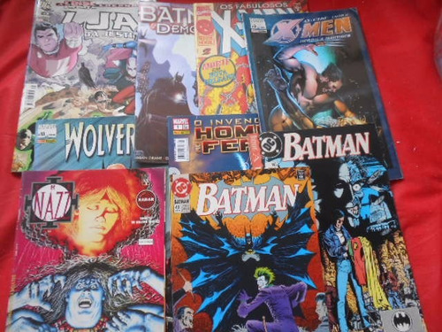 Hq X-men Batman Wolverine Lote C/ 9 Revistas Compre Já Único