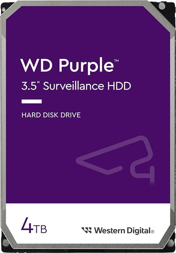 Disco Duro Wester Digital Purple 4tb, 3.5'', Para Pc Y Dvr