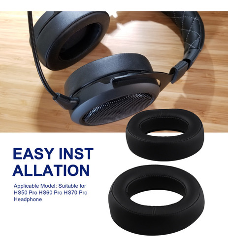 Hh Almohadillas De Repuesto For Corsair Hs50 Pro Hs60 Pro