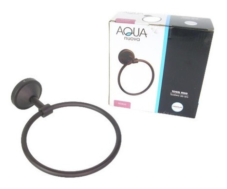 Toallero De Aro Accesorios Baño Aqua Nuova Chocolate