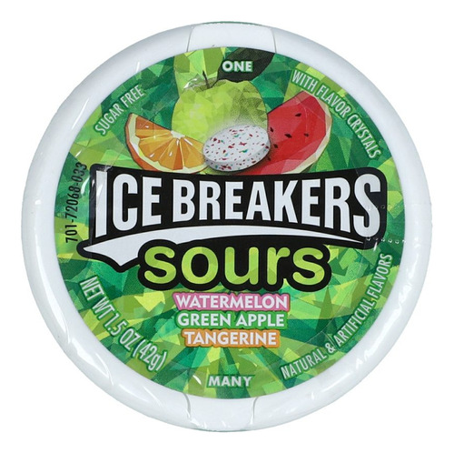 Mentas Ice Breakers - Frutos Cítricos - Sin Azúcar × 42g