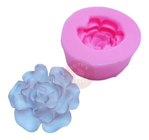 Molde Silicona Rosa Flor Reposteria Porcelana Fondant