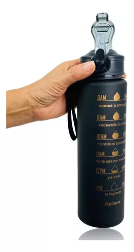 Set Botella De Agua Motivacional Termo (3pzas) 2l 1l Y 300ml Segos