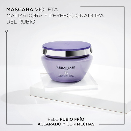 Imagen 4 de 10 de Máscara Kérastase Blond Absolu Masque Ultra-Violet de 200mL