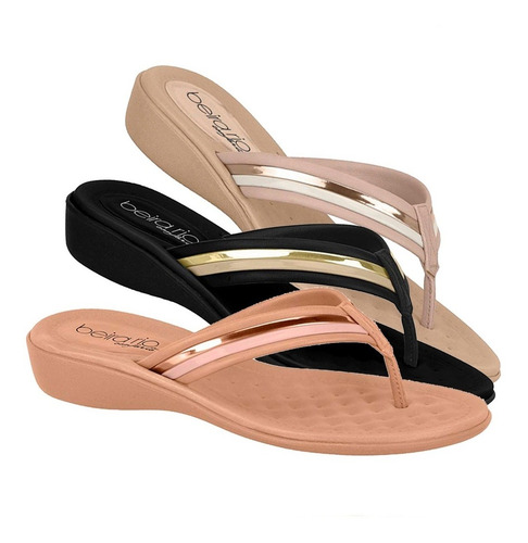 Sandalia De Dedo Chinelo Beira Rio Conforto | Mercado Livre