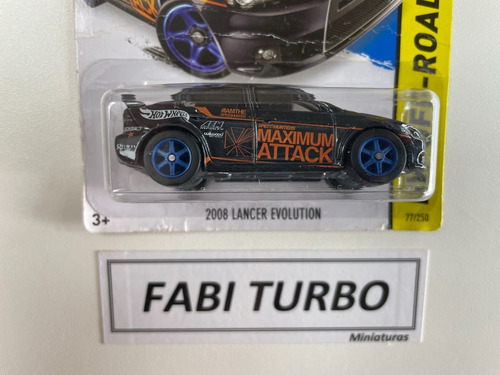 Hot Wheels 2008 Lancer Evolution Super T-hunt Superized 2015