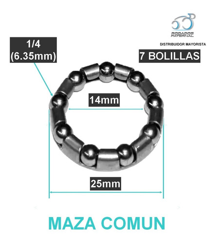 Imagen 4 de 7 de Crapodina Grapodina Maza Trasera / Delantera Gruesa Bolilla