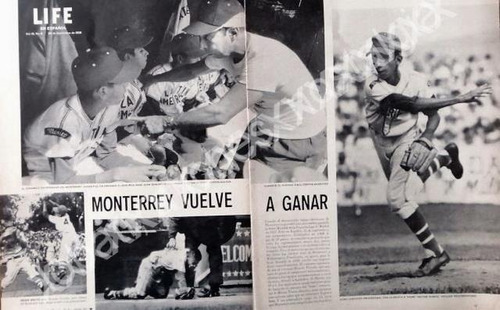 Cartel Monterrey Vuelve A Ganar Campeonato De Beisbol 1958