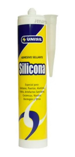 Silicona Acida Sellador Negro 280ml. Unisil Ferreplus