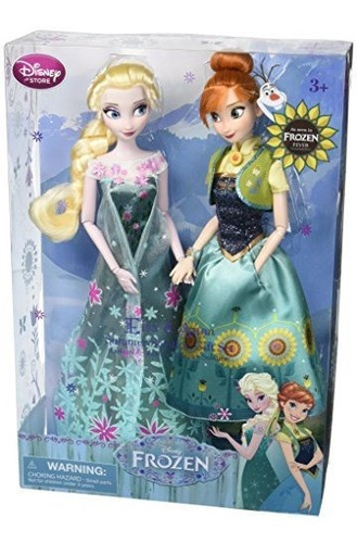 Disney Frozen Fever Anna Y Elsa Dolls Summer Solstice Gift S