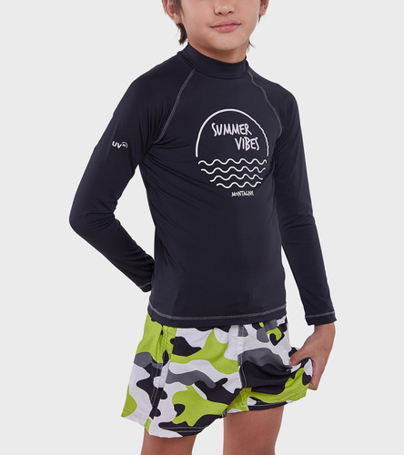 Remera De Niños Montagne Sea Uv Kids