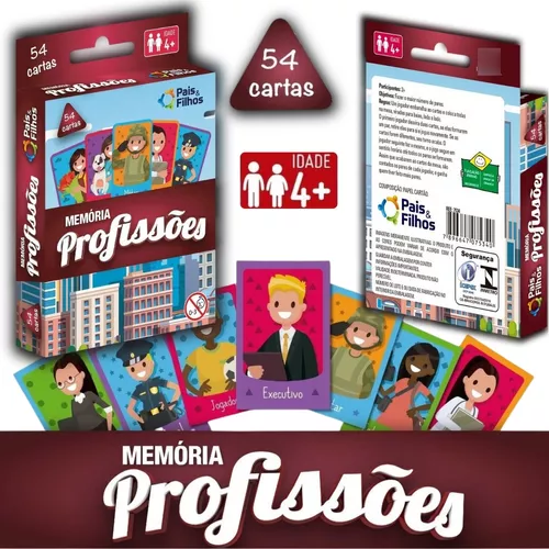 Jogo Educativo Memória Profissões Educativo Pais & Filhos