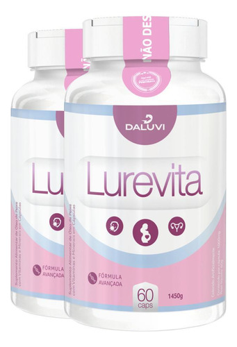 Lurevita Original Leve 2 Frascos Com 120 Cápsulas