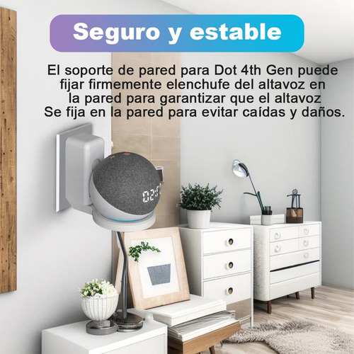 Soporte Pared Montaje Para Alexa Echo Dot 4/5th Generación