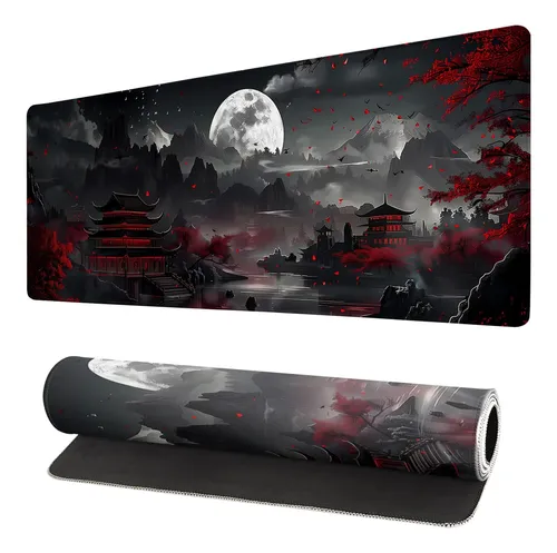 Mouse Pad Extendido Brecoy - De Color Negro - Impermeable...