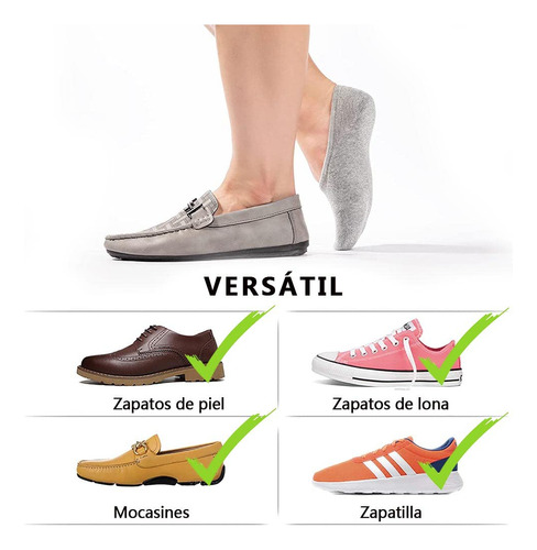 6 Pares Tines Cortos Hombre Y Mujer,tines Invisibles De