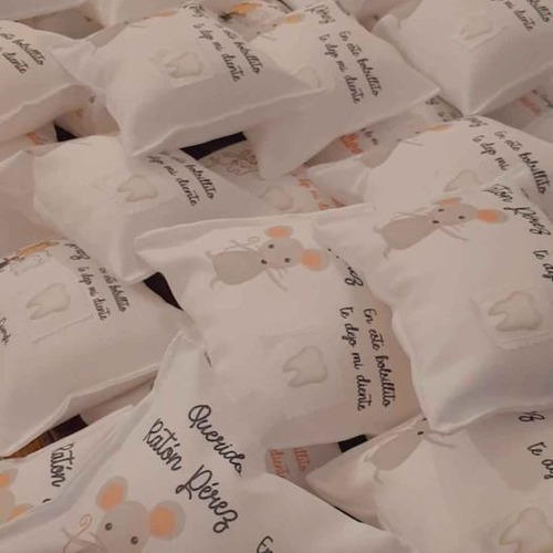10 Almohadones Souvenir Raton Perez Ideal Revendedores Blanco Ratoncito Pérez