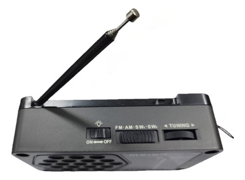 Radio Portatil Retro C/ Linterna Recargable/pilas 4 Bandas