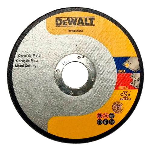 Disco Dewalt Para Amoladora 4 1/2 115 X 1,6mm Dw84402