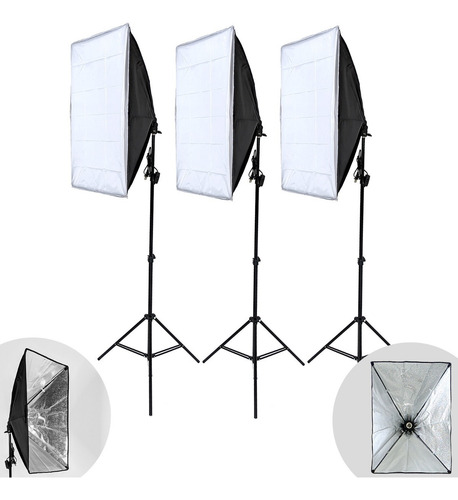 Kit de estúdio fotográfico Softbox Cicloramas Sombrilla