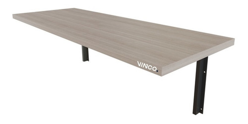 Imagen 1 de 7 de Repisa Ceniza 30x80cm Con Soporte Fijo Carga Pesada