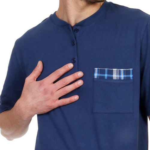Pijama Hombre Tejido De Punto Algodón Super Suave Mc/pl Jm5