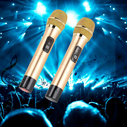 Micrófono Inalámbrico Uhf Portátil Con Mini Receptor Bluetoo