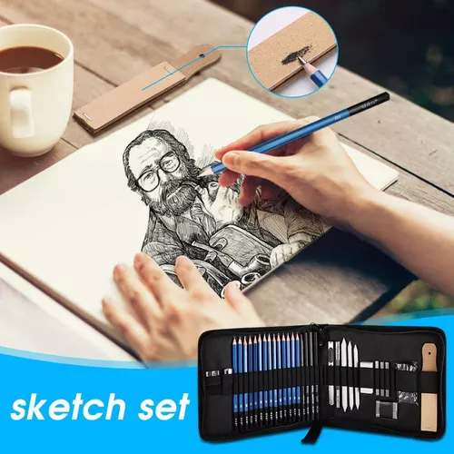 Kit De Lapices Dibujo Tecnico Profesional Grafito 35 Piezas