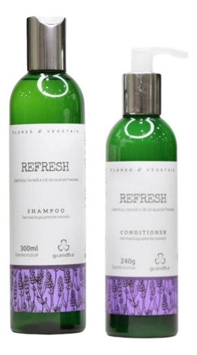 Shampoo E Condicionador Refresh Acalma E Controla Oleosidade