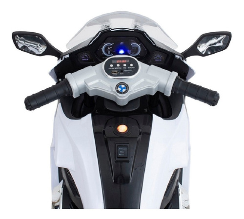 Moto De Carrera A Batería Musical Baby Way Blanco