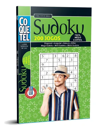 comprar Livro Coquetel Sudoku Nível Fc\u002Fmd\u002Fdf Ed 201, De Equipe Coquetel. Editora Coquetel - Nf, Capa Mole Em Português