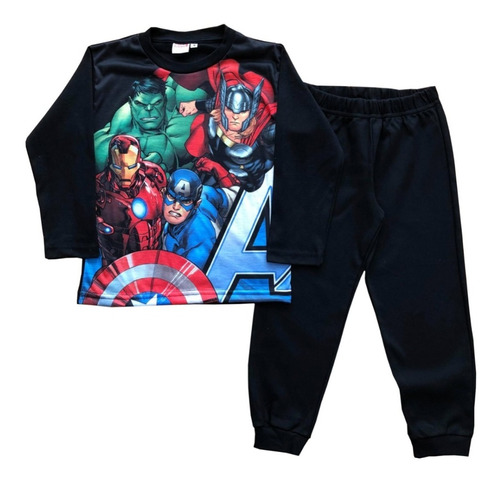 Pijama Niños Manga Larga Los Vengadores Ironman Mundo Manias