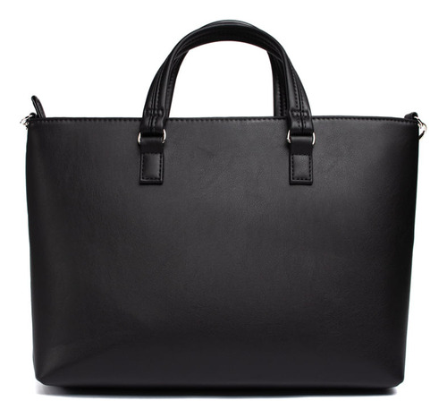 Bolsa Feminina Be Forever Transversal Com Logo E Textura Cor Preto