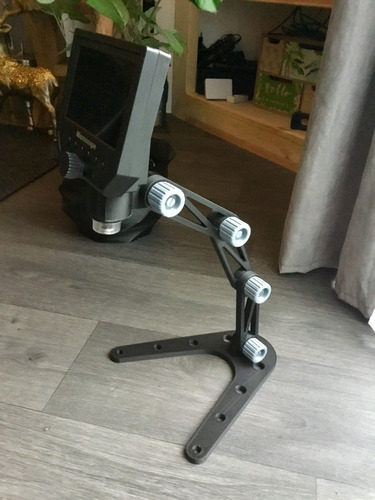 Suporte Articulado Base Microscópio Usb Digital G600 Display