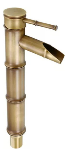 Grifo De Bambú Vintage Para Lavabo De Baño