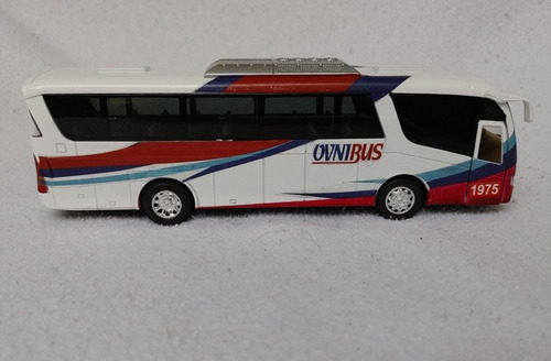Autobus Ovnibus 18.5cms X 5.5cms Abre Puerta Metalico Nvo