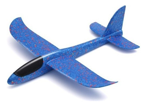 Avião Aeromodelo Avião Planador Espuma 48cm Cor Azul