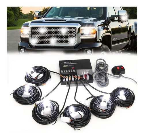 Luces Estrober Profesionales X 6 Hid, Vehiculo De Emergencia