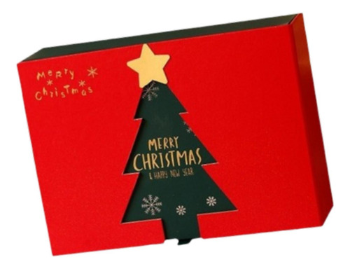 Caja De Regalo De Navidad, Envoltorio 20 Cm X 18 Cm X 8 Cm