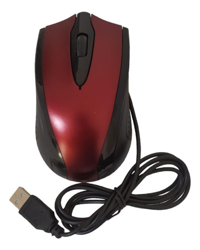 Mouse Usb Optico Vinotinto