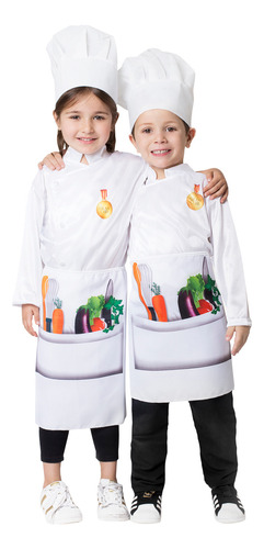 Disfraz Chef Infantil Cocinero Sombrero Delantal Cosplay C
