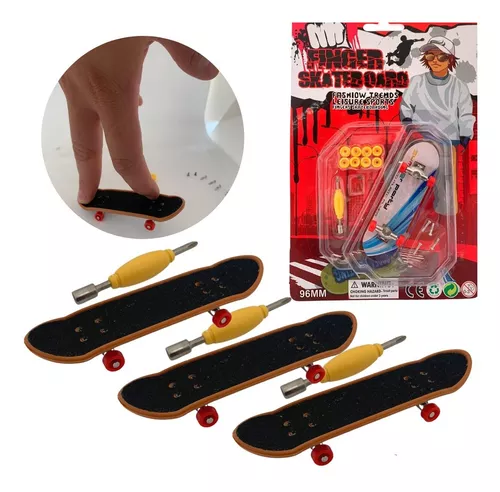 Skate de dedo Tech Deck Disorder 96mm Branco Preto