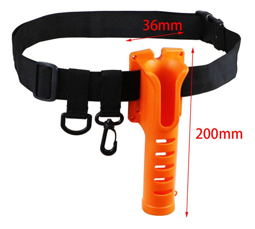 Soporte Para Caña De Pescar En La Cintura, Naranja
