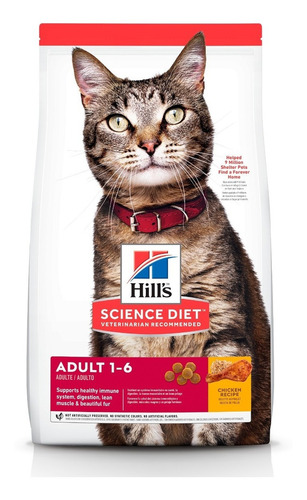 Hill's Science Diet, Comida Para Gato Adulto, 7.3 Kg