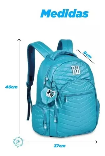 Morral escolar Clio Rebecca Bonbon RB24050 dise o liso 15L